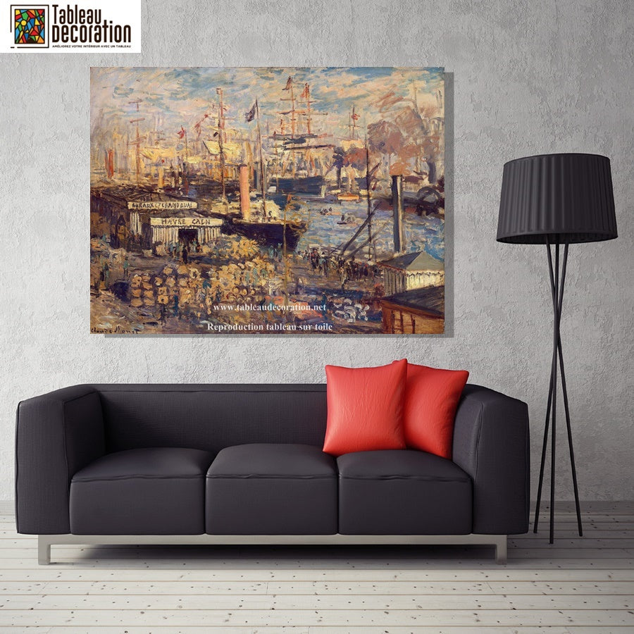 Le Grand Quai au Havre - Tableau Monet - Reproductions de tableaux et peintures haut de gamme