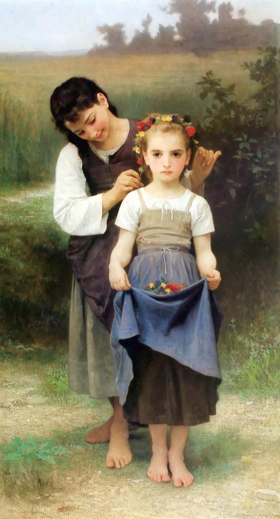 Le joyau des champs - William Bouguereau - Reproductions de tableaux et peintures haut de gamme