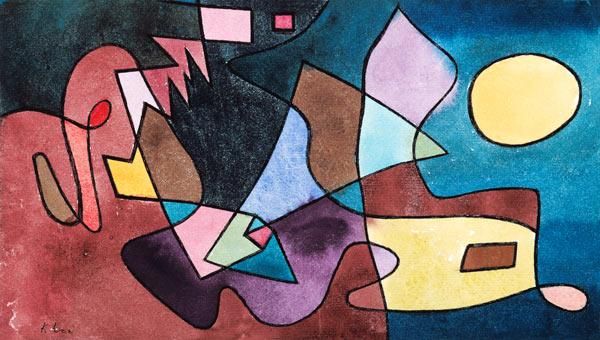 Paysage dramatique - Paul Klee - Reproductions de tableaux et peintures haut de gamme