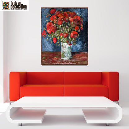 Vase de coquelicots - Van Gogh - Reproductions de tableaux et peintures haut de gamme