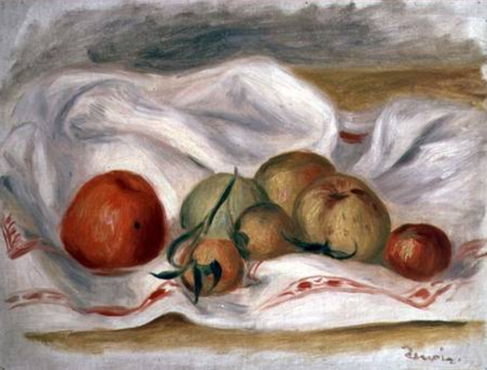 Nature morte avec des pommes - Pierre-Auguste Renoir - Reproductions de tableaux et peintures haut de gamme