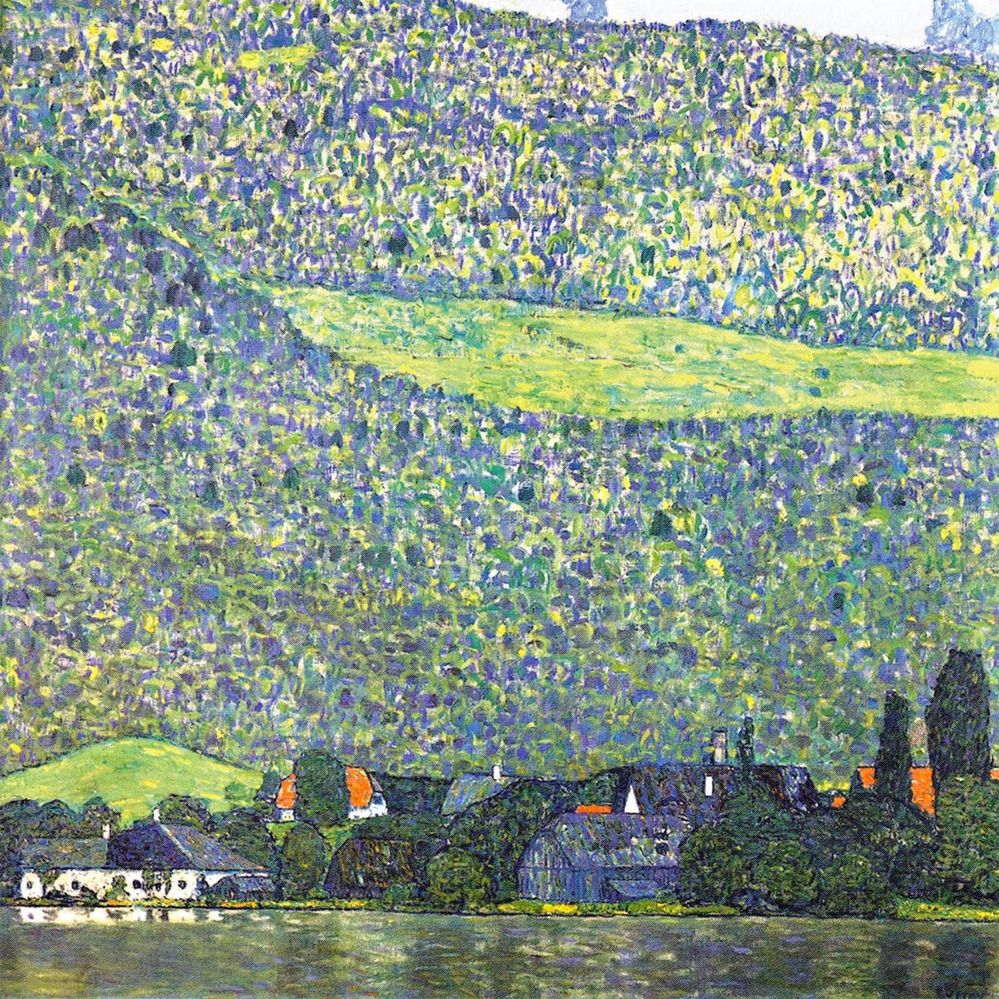 Litzlberg sur le lac Attersee 1915 - Gustav Klimt - Reproductions de tableaux et peintures haut de gamme