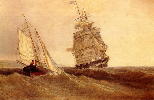 Navires de passage - William Bradford - Reproductions de tableaux et peintures haut de gamme