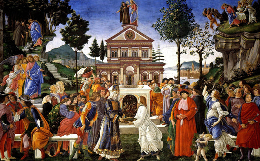 La tentation du Christ - Sandro Botticelli - Reproductions de tableaux et peintures haut de gamme