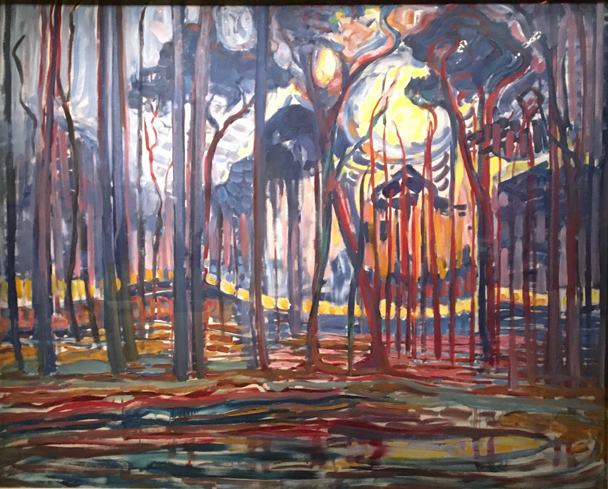 Forêt à Oele - Mondrian - Reproductions de tableaux et peintures haut de gamme