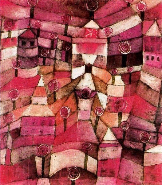 Jardin de roses - Paul Klee - Reproductions de tableaux et peintures haut de gamme