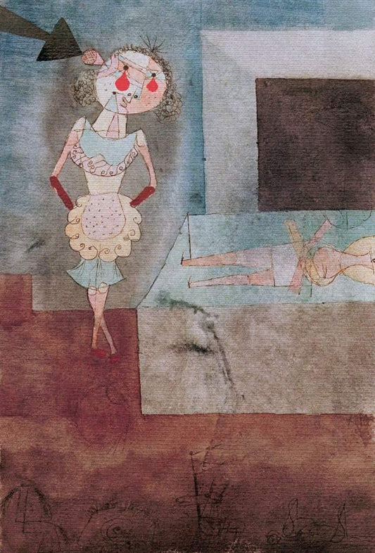 Suicide d'une servante - Paul Klee - Reproductions de tableaux et peintures haut de gamme