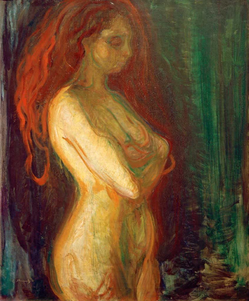 Étude de nu féminin - Edvard Munch - Reproductions de tableaux et peintures haut de gamme