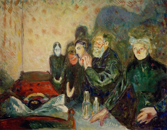 Les affres de la mort - Edvard Munch - Reproductions de tableaux et peintures haut de gamme