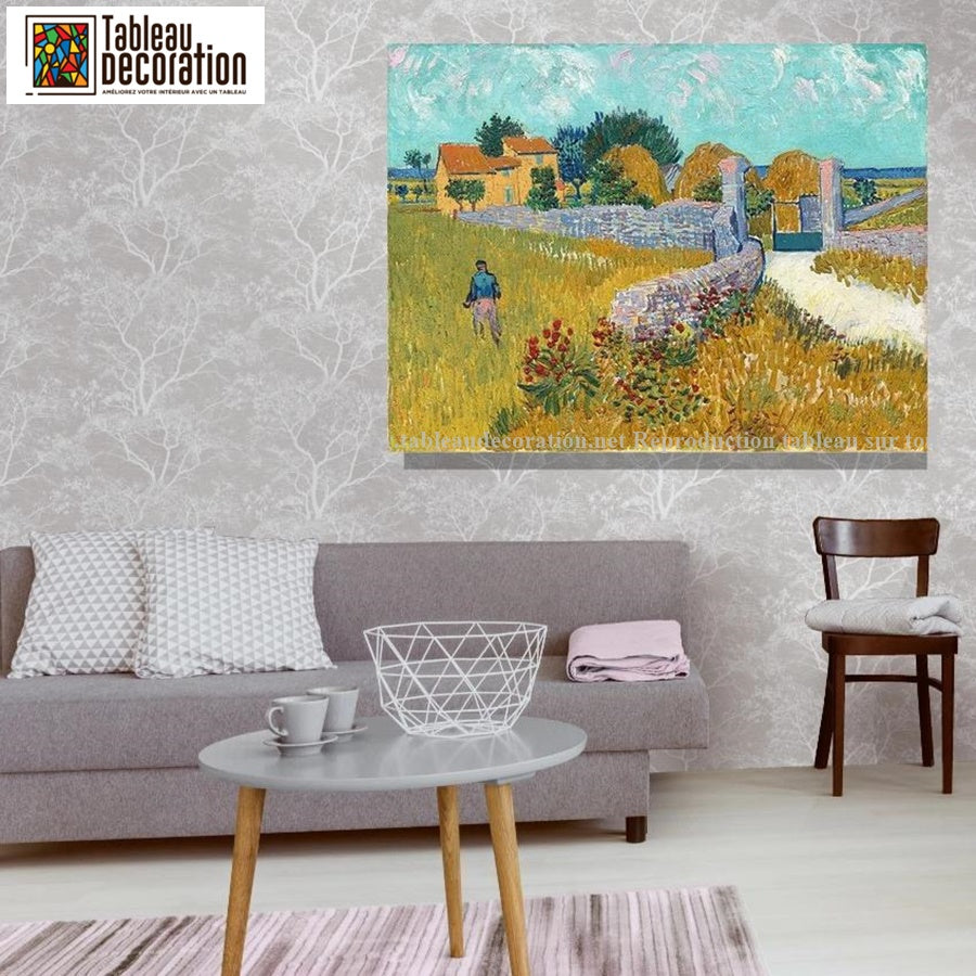 Ferme en Provence - Van Gogh - Reproductions de tableaux et peintures haut de gamme