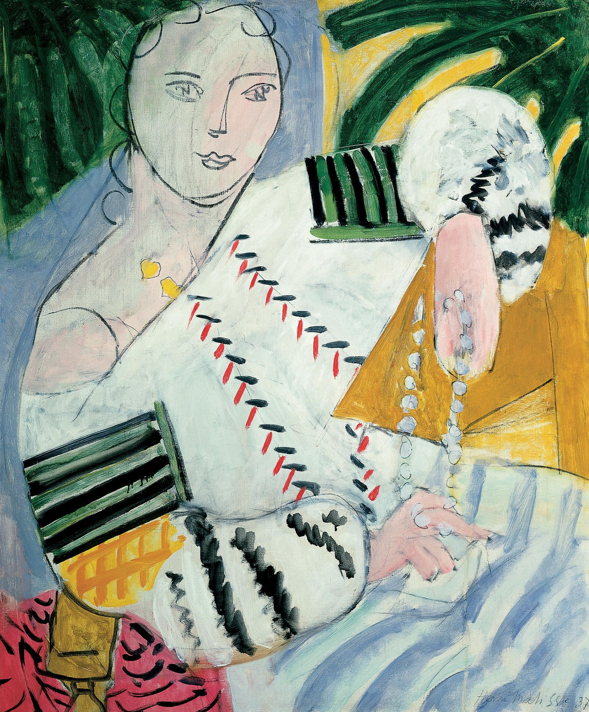 La blouse roumaine à manches vertes - Matisse - Reproductions de tableaux et peintures haut de gamme