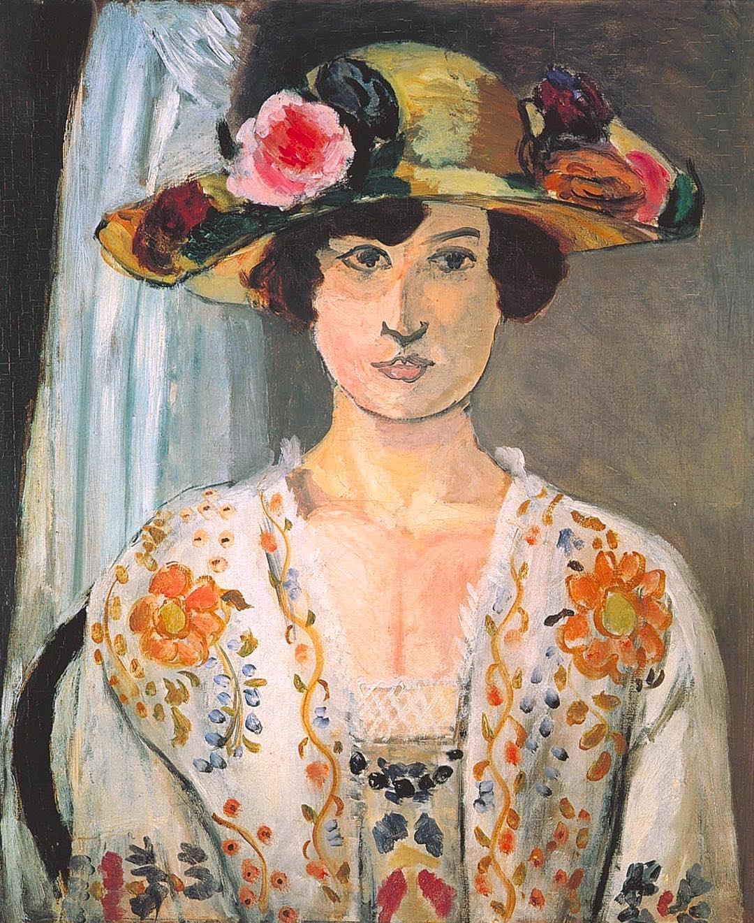 Femme au chapeau fleuri - Matisse - Reproductions de tableaux et peintures haut de gamme