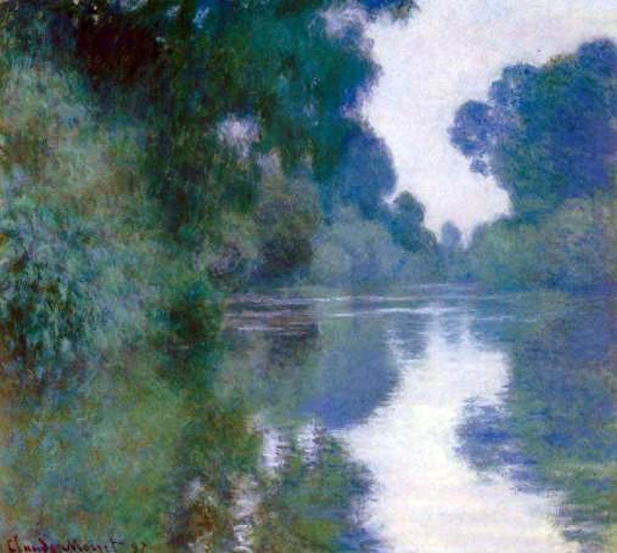 Bras de Seine près de Giverny - Claude Monet - Reproductions de tableaux et peintures haut de gamme