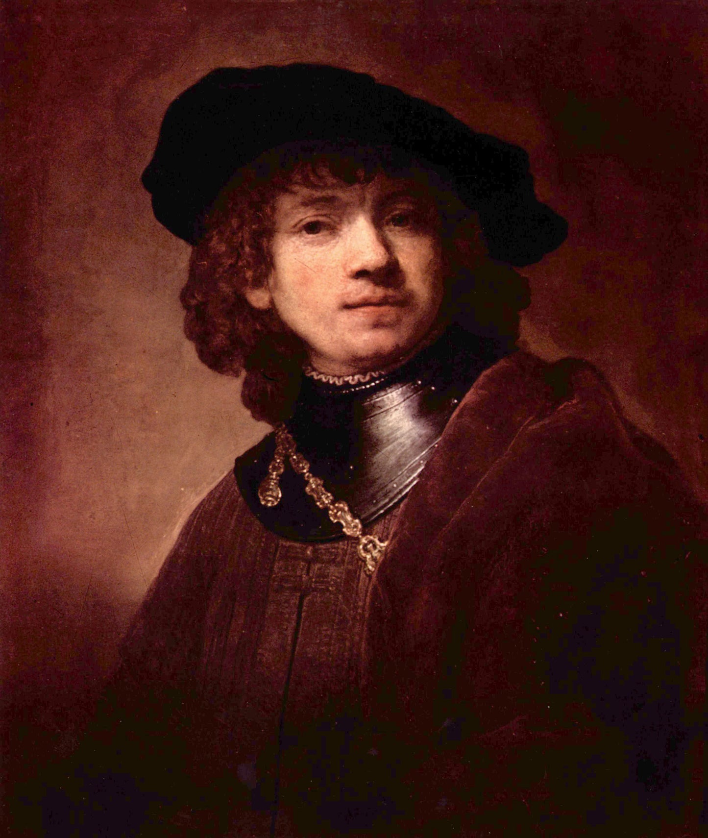 Auto-portrait en tant qu adolescent - Rembrandt van Rijn - Reproductions de tableaux et peintures haut de gamme