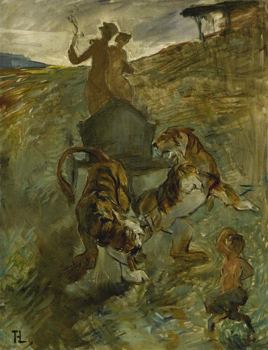 Allégorie, Le printemps de la vie - Toulouse Lautrec - Reproductions de tableaux et peintures haut de gamme