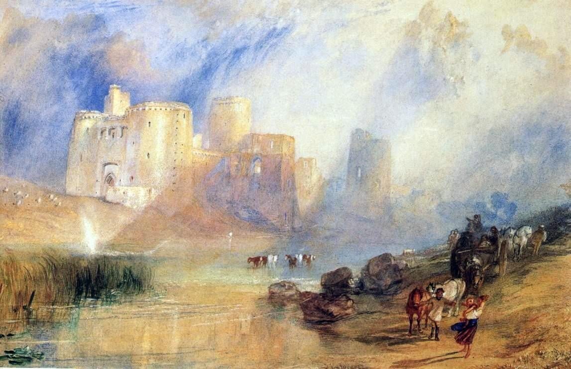 Château de Kidwelly - William Turner - Reproductions de tableaux et peintures haut de gamme