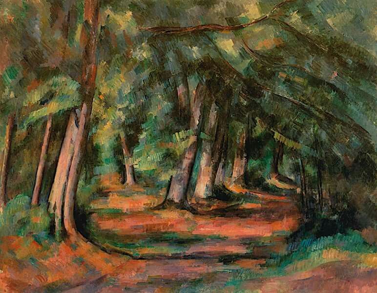 Sous-bois (pres du Jas de Bouffan) - Paul Cézanne - Reproductions de tableaux et peintures haut de gamme