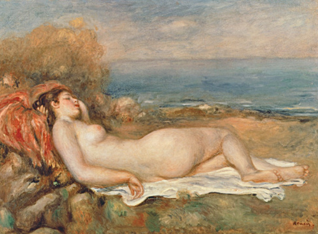 Le nu dans l'herbe - Pierre-Auguste Renoir - Reproductions de tableaux et peintures haut de gamme