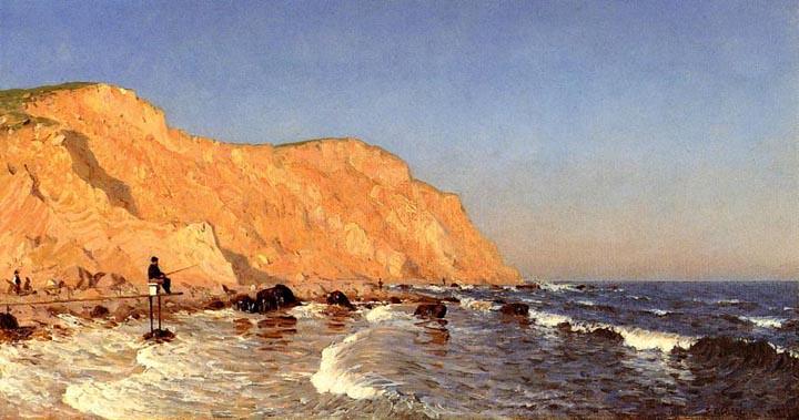 Clay Bluffs sur le No Man's Land - Sanford Robinson Gifford - Reproductions de tableaux et peintures haut de gamme