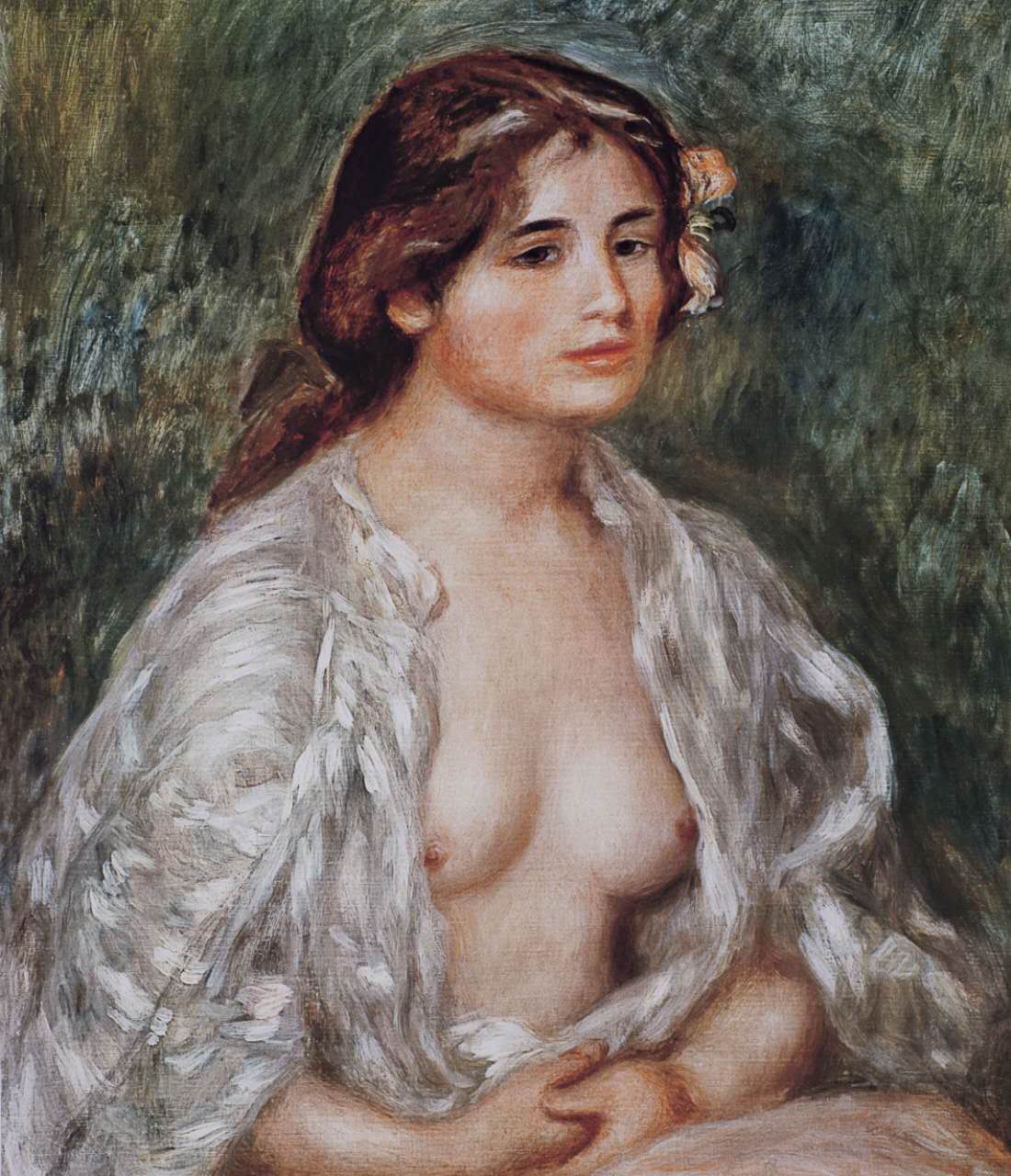 Femme semi-nue - Pierre-Auguste Renoir - Reproductions de tableaux et peintures haut de gamme