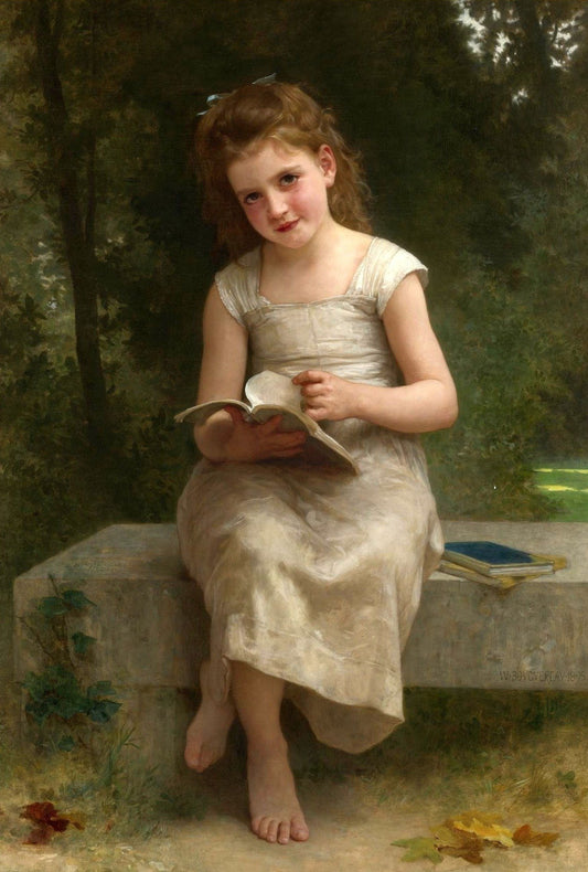 La fille qui lit - William Bouguereau - Reproductions de tableaux et peintures haut de gamme