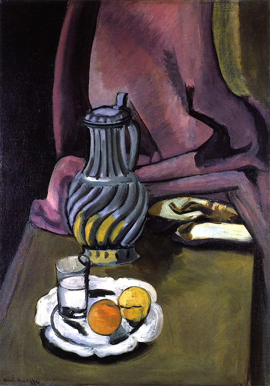 La cruche en étain - Matisse - Reproductions de tableaux et peintures haut de gamme