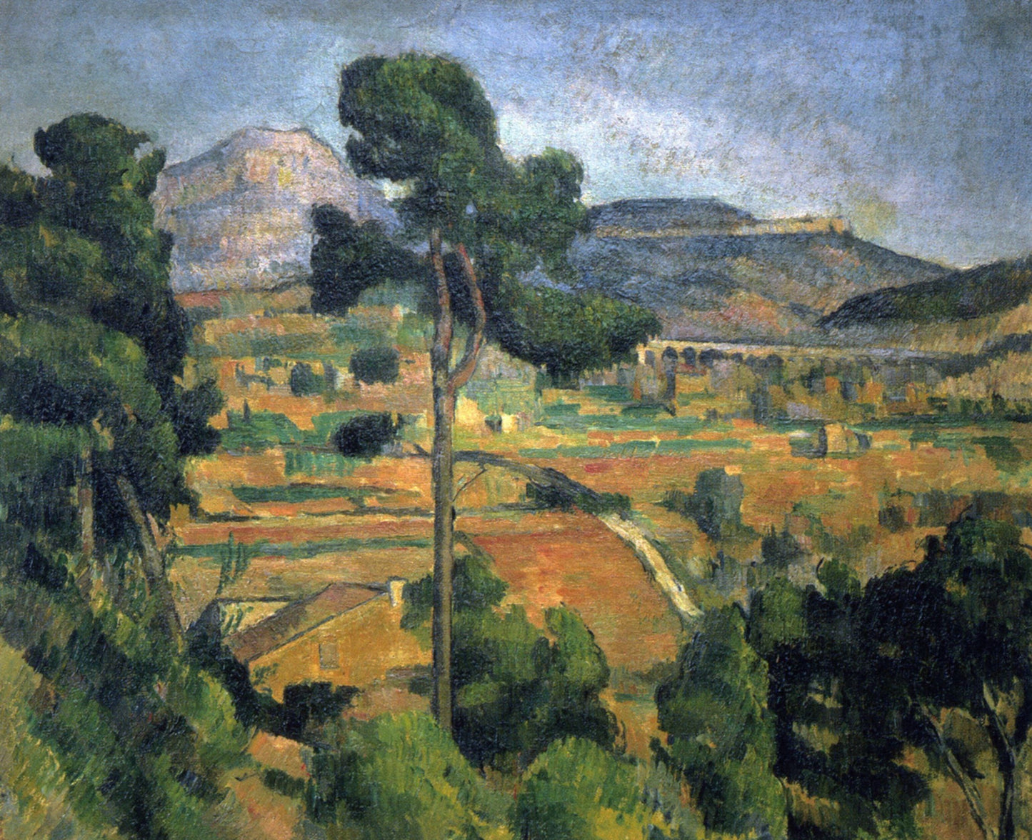 La Montagne Sainte-Victoire vue de Montbriand - Paul Cézanne - Reproductions de tableaux et peintures haut de gamme