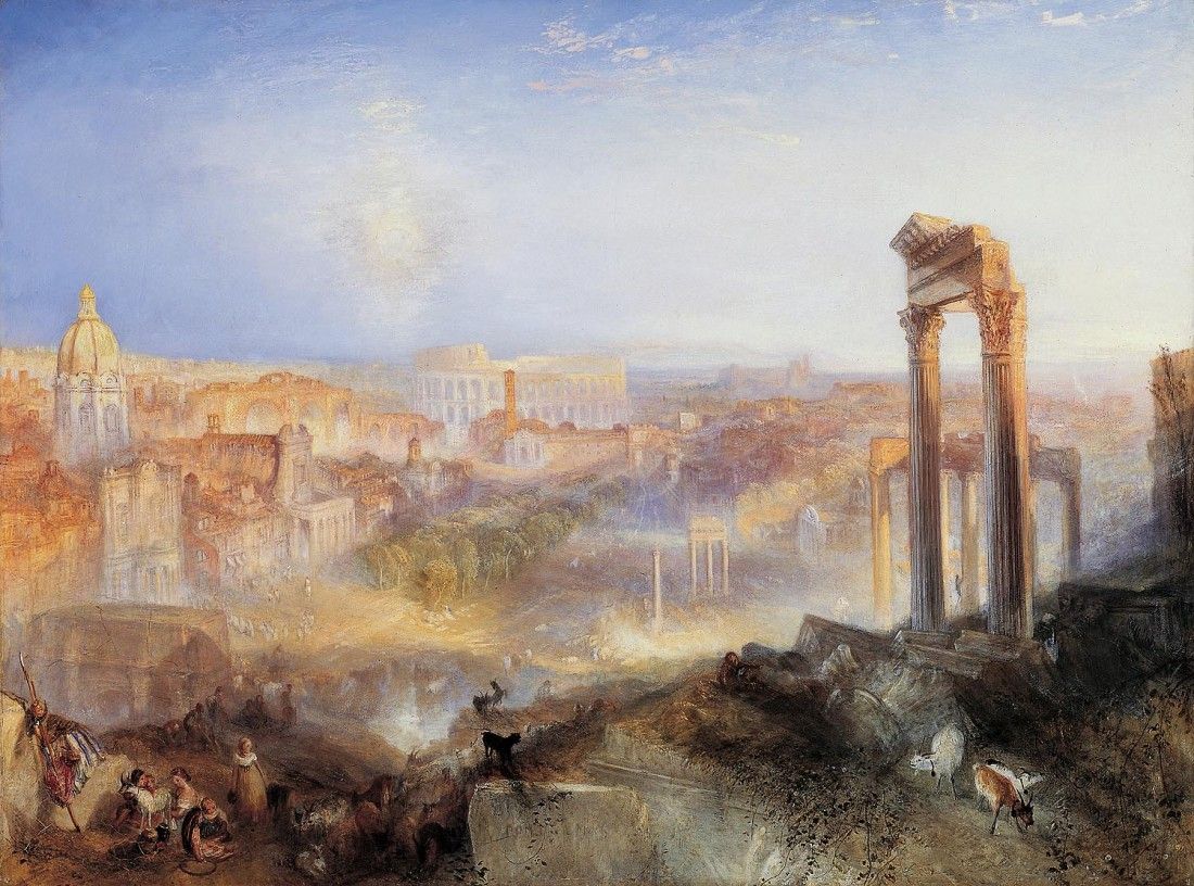 Le Rome moderne - William Turner - Reproductions de tableaux et peintures haut de gamme