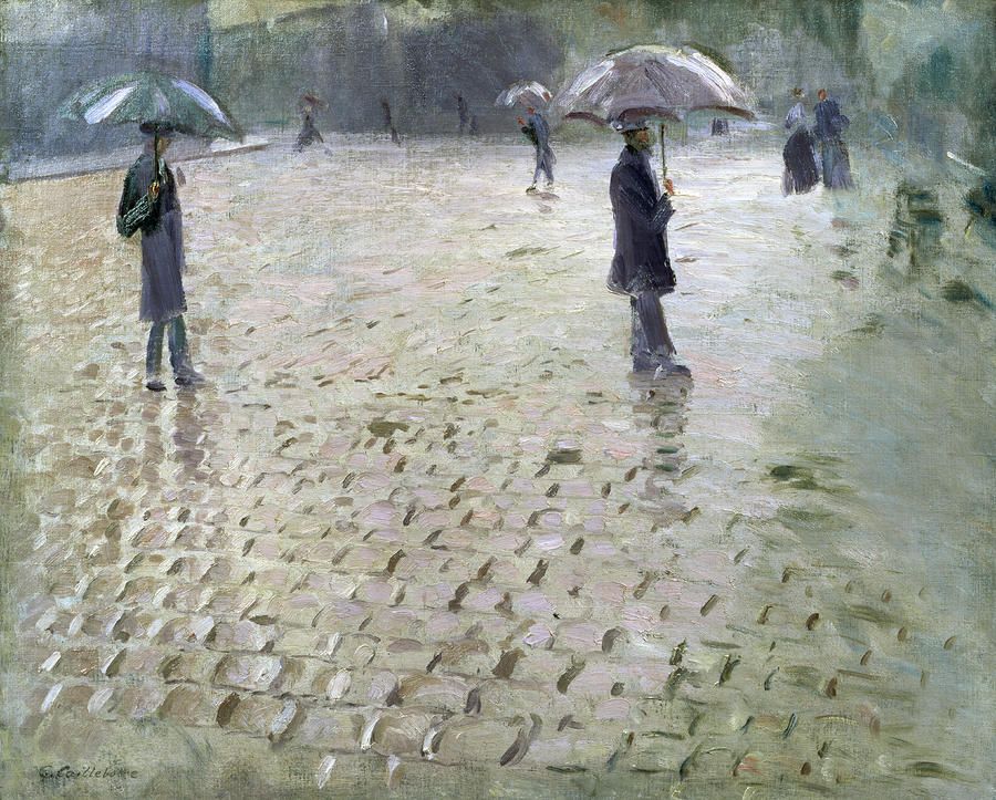 Rue de Paris, jour de pluie - Caillebotte - Reproductions de tableaux et peintures haut de gamme