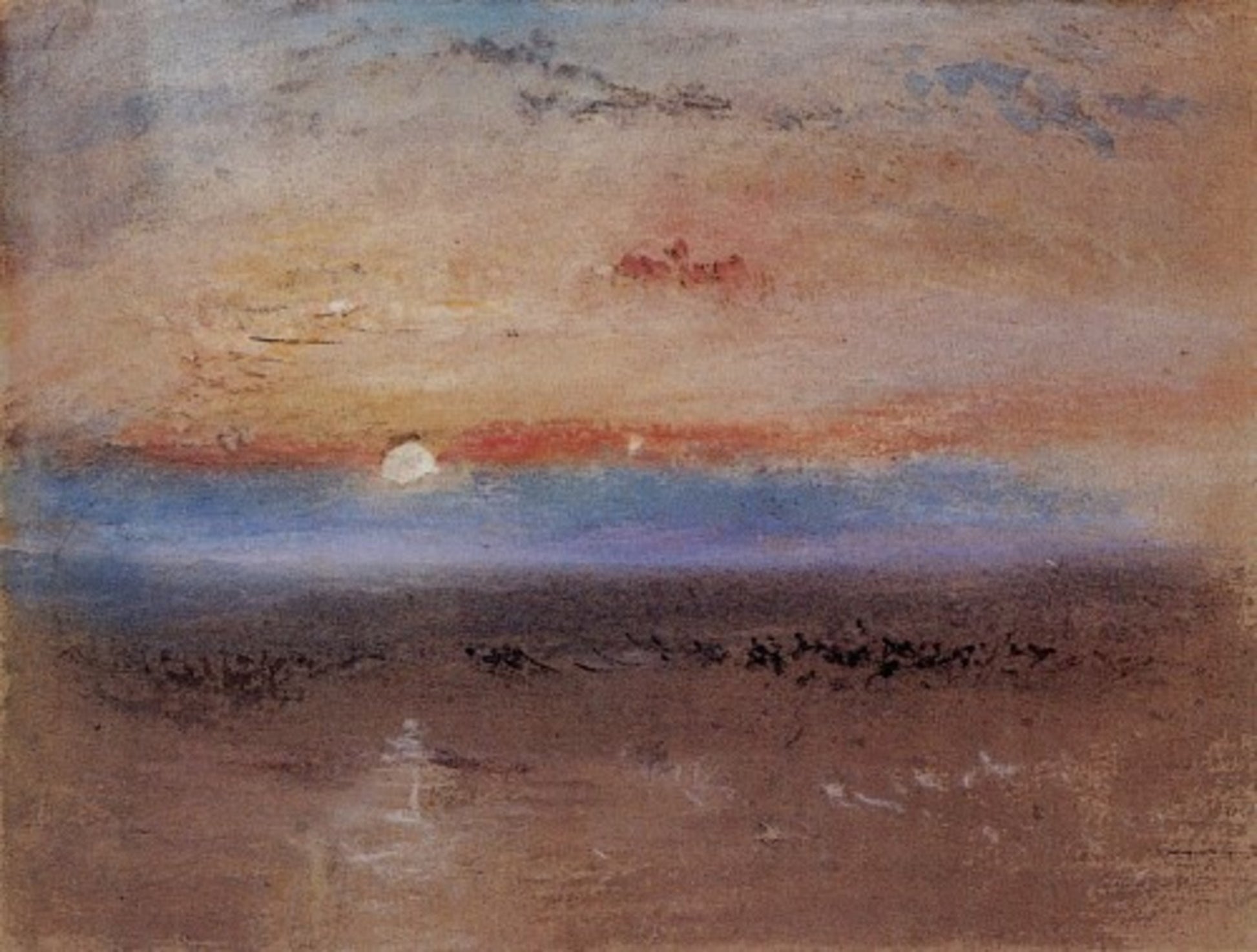 Le coucher de soleil - William Turner - Reproductions de tableaux et peintures haut de gamme