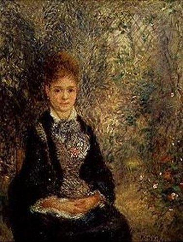 Jeune femme dans le jardin (La Grisette) - Pierre-Auguste Renoir - Reproductions de tableaux et peintures haut de gamme