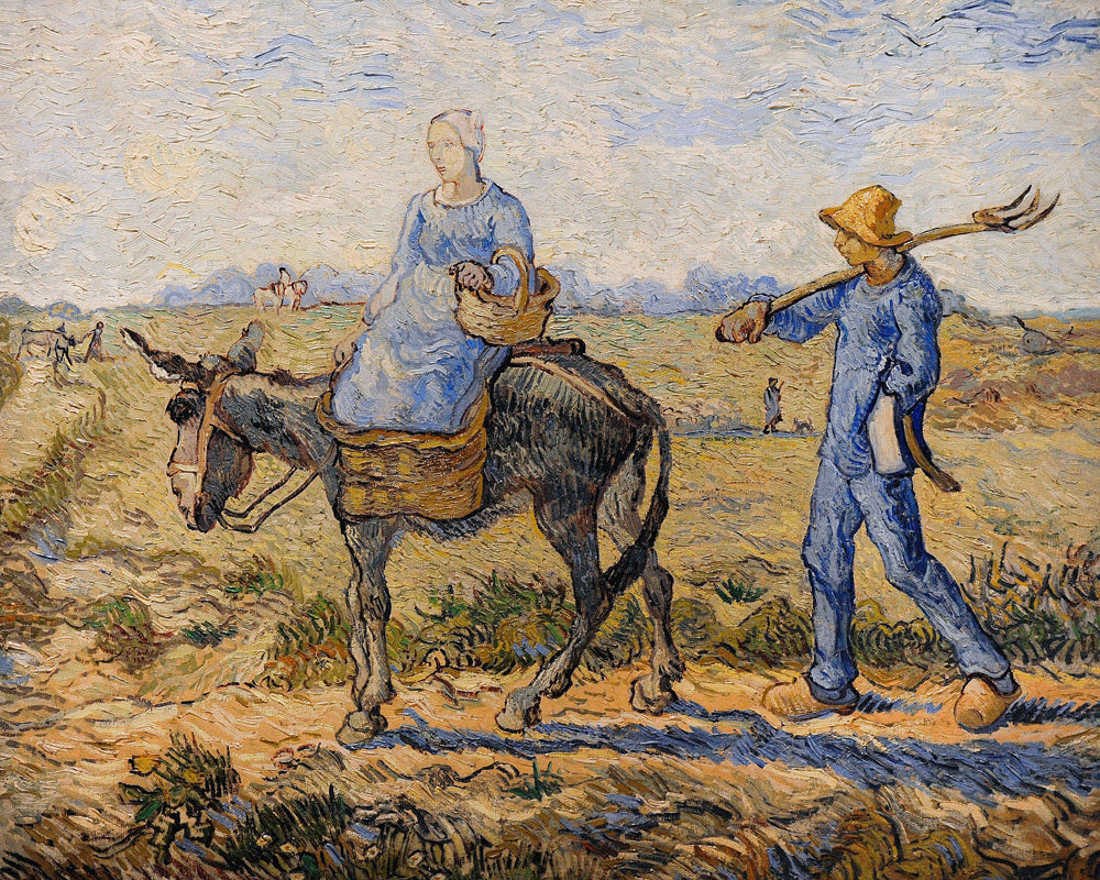 Matin, sortie au travail - Van Gogh - Reproductions de tableaux et peintures haut de gamme