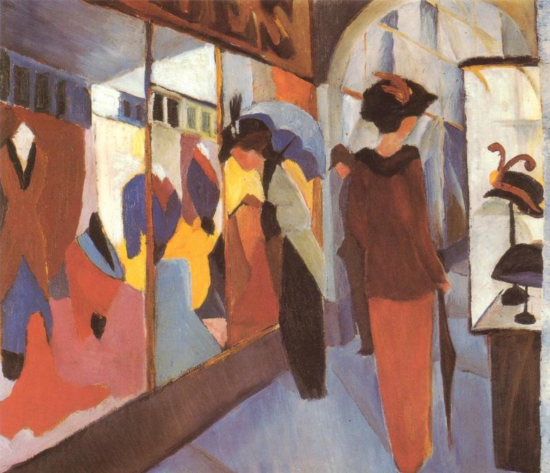 Le magasin de mode - August Macke - Reproductions de tableaux et peintures haut de gamme