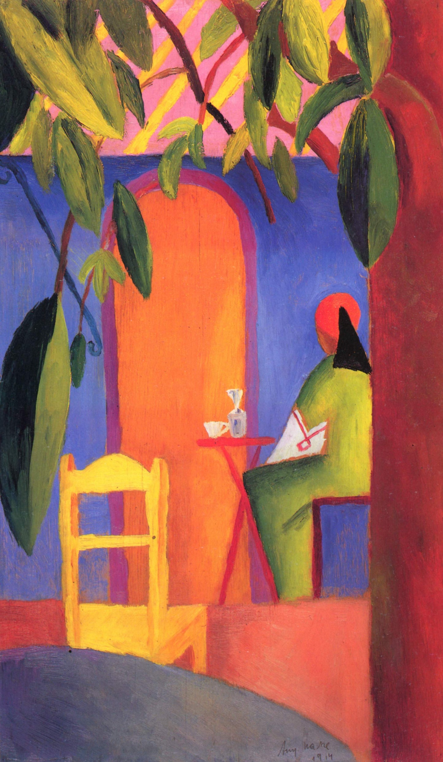 Café turc - August Macke - Reproductions de tableaux et peintures haut de gamme