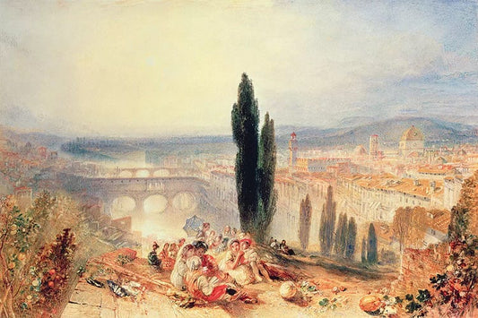 Florence près de San Miniato - William Turner - Reproductions de tableaux et peintures haut de gamme