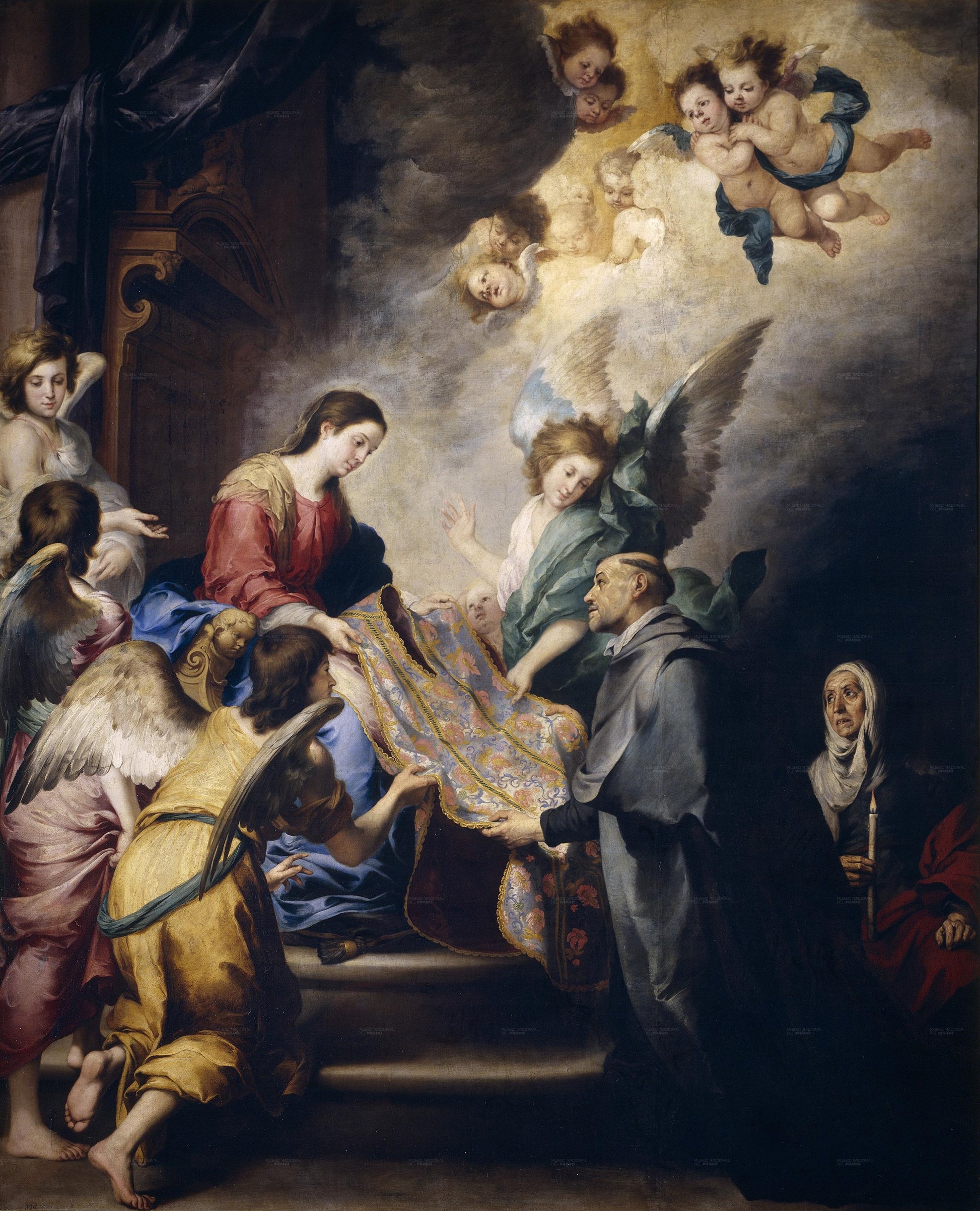 Apparition de la Vierge à saint Ildefonsus - Bartolomé Esteban Murillo - Reproductions de tableaux et peintures haut de gamme