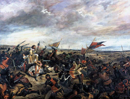 La bataille de Poitiers - Eugène Delacroix - Reproductions de tableaux et peintures haut de gamme