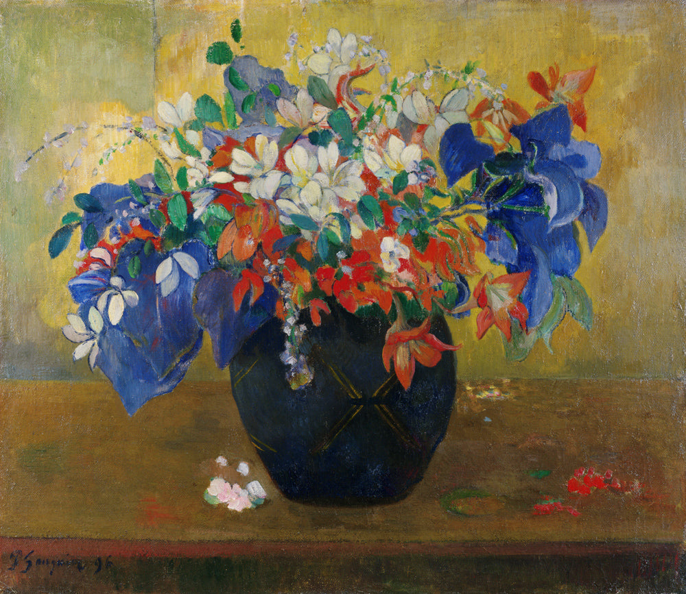 Un vase de fleurs - Paul Gauguin - Reproductions de tableaux et peintures haut de gamme