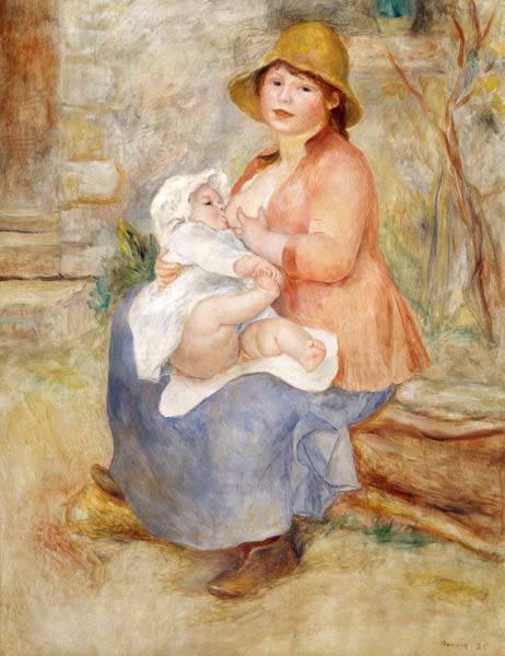 La joie des mères (l'allaitement) - Pierre-Auguste Renoir - Reproductions de tableaux et peintures haut de gamme