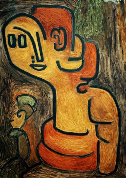 Portrait en buste de Gaia - Paul Klee - Reproductions de tableaux et peintures haut de gamme