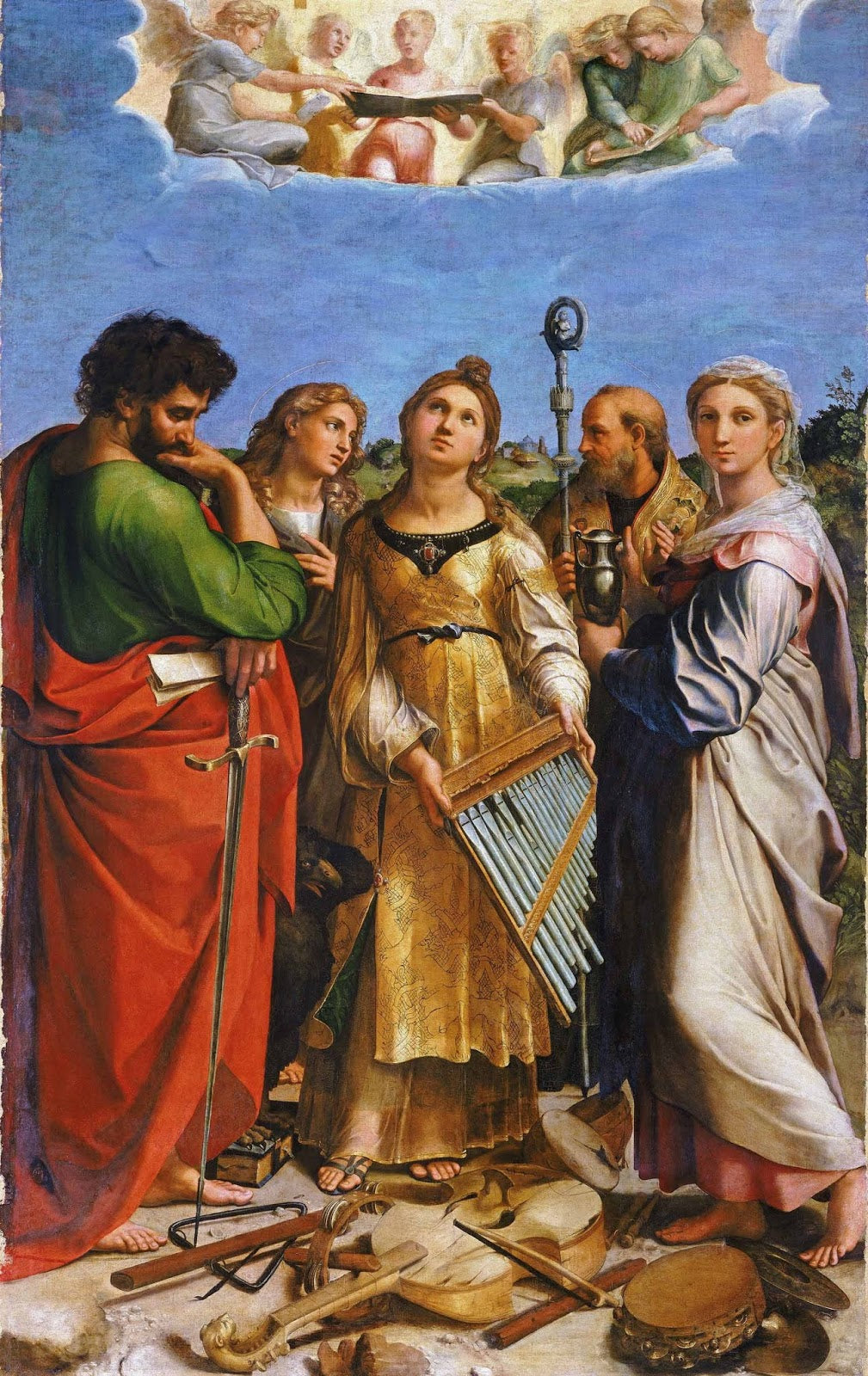 L'Extase de sainte Cécile - Raphaël (peintre) - Reproductions de tableaux et peintures haut de gamme