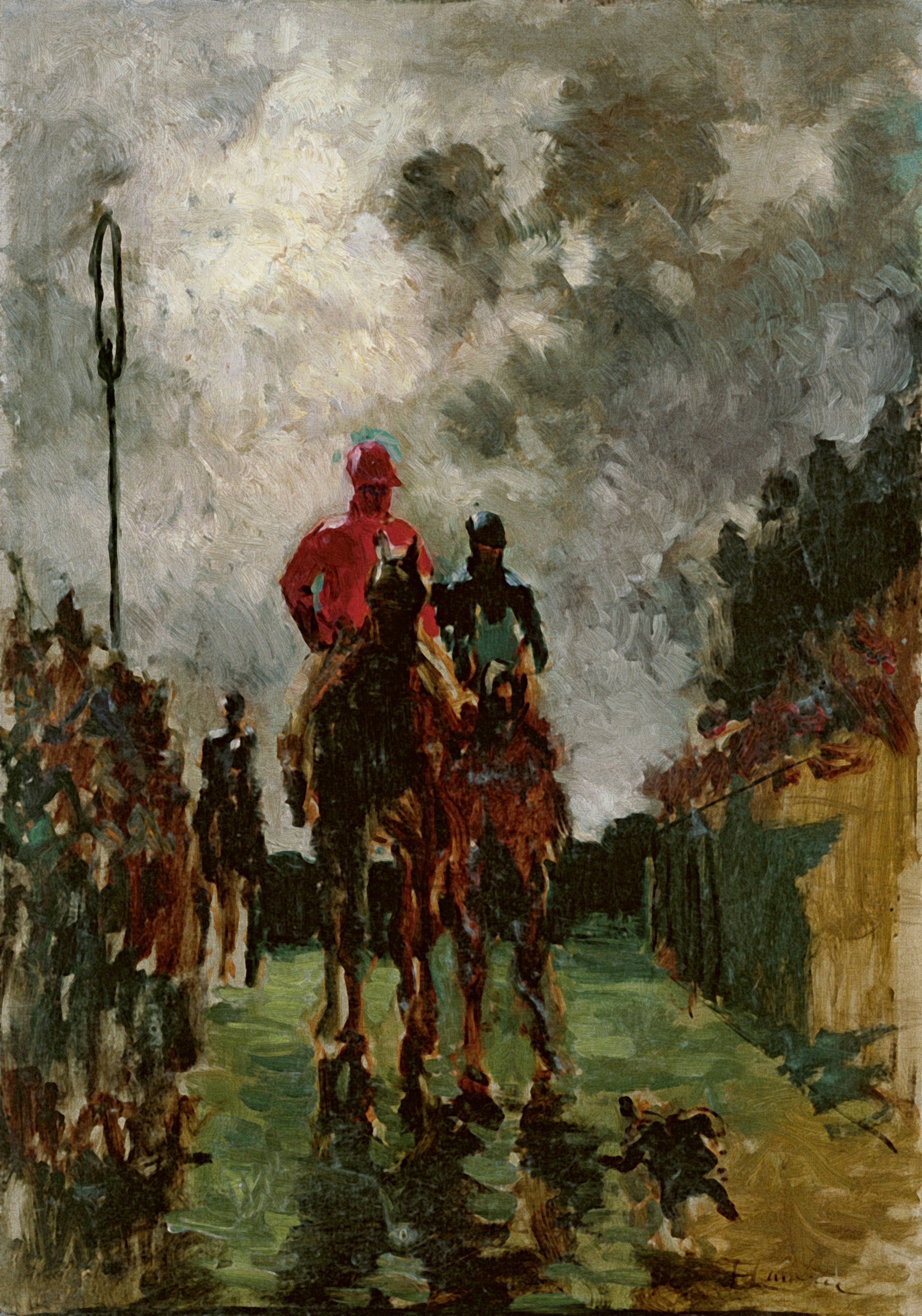 Les Jockeys - Toulouse Lautrec - Reproductions de tableaux et peintures haut de gamme