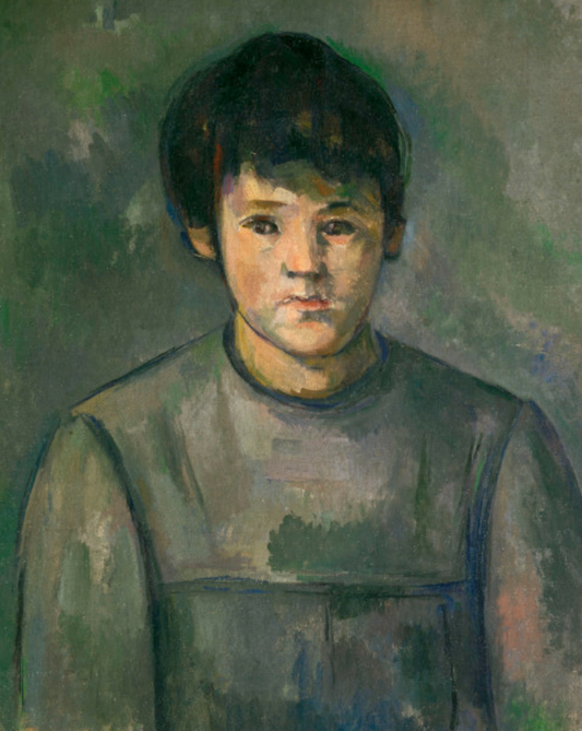 Portrait d'une jeune fille - Paul Cézanne - Reproductions de tableaux et peintures haut de gamme