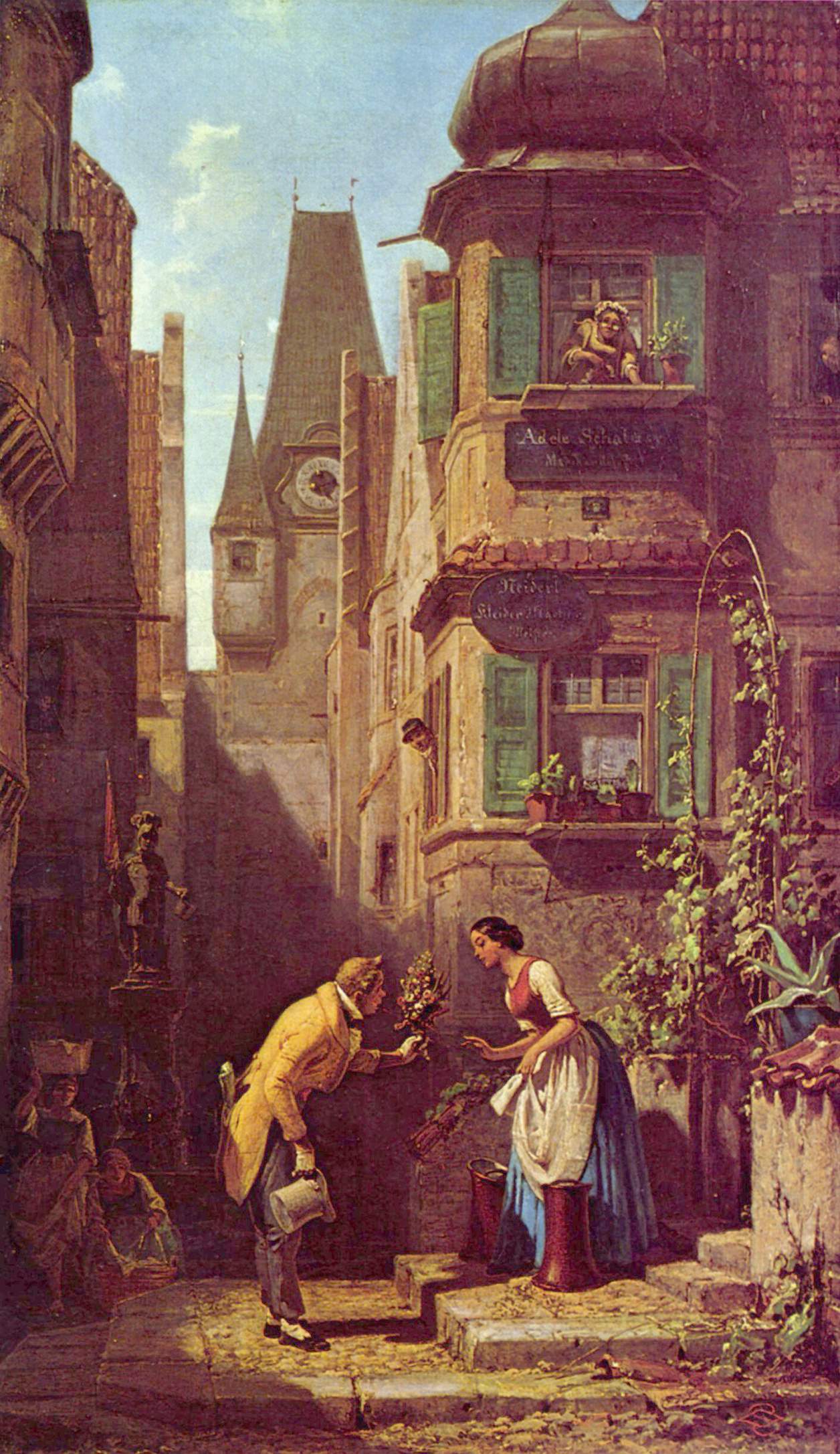 Le Marieur éternel - Carl Spitzweg - Reproductions de tableaux et peintures haut de gamme