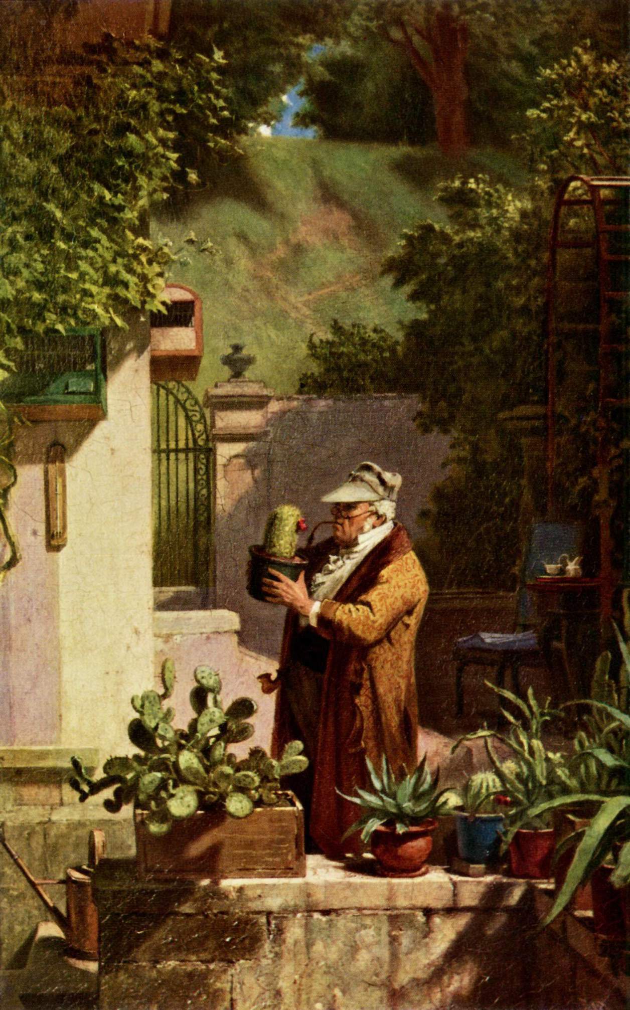 L'ami des cactus - Carl Spitzweg - Reproductions de tableaux et peintures haut de gamme