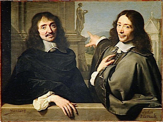 Double portrait de François Mansard et Claude Perrault - Philippe de Champaigne - Reproductions de tableaux et peintures haut de gamme