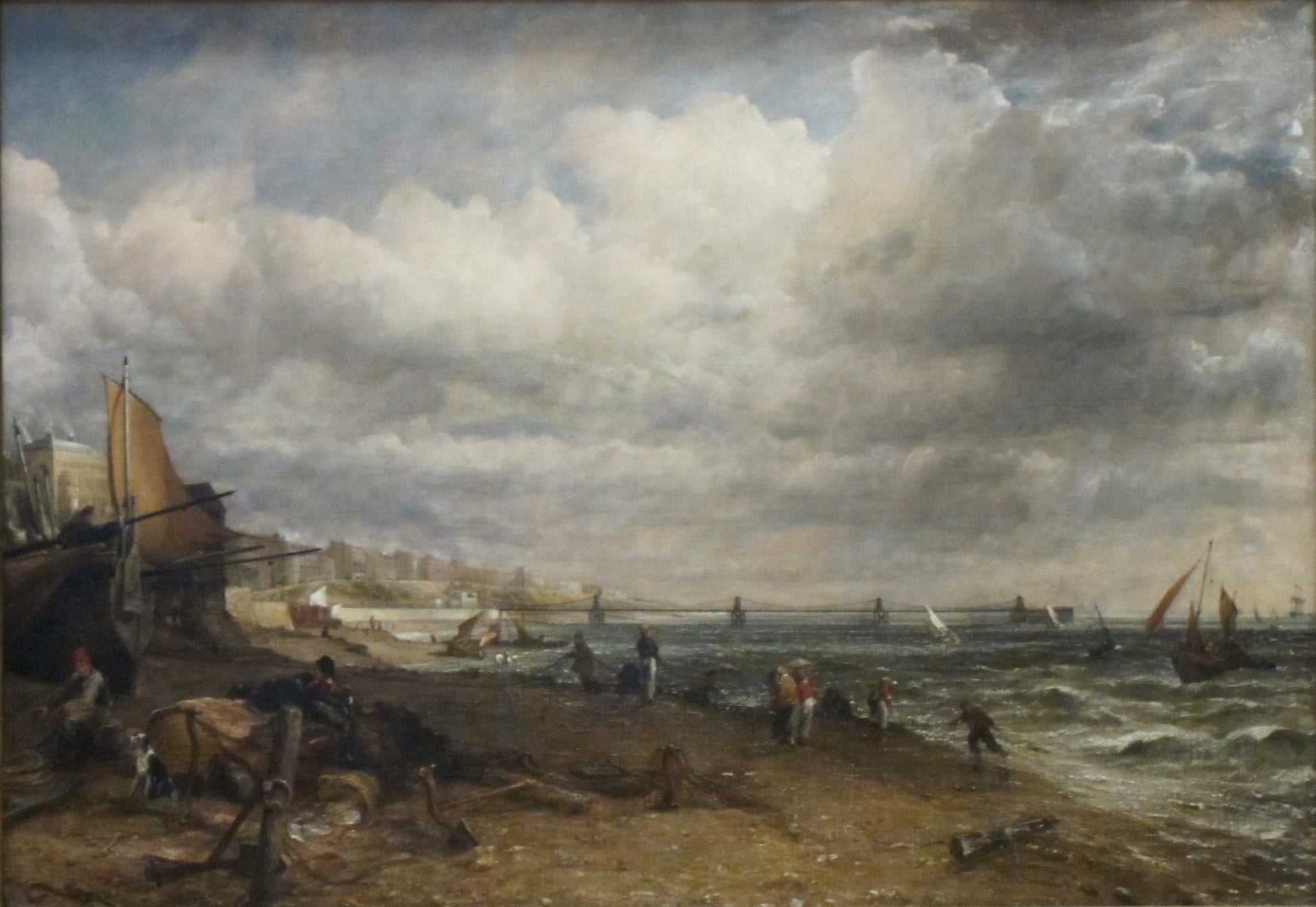 Jetée à chaînes, Brighton - John Constable - Reproductions de tableaux et peintures haut de gamme