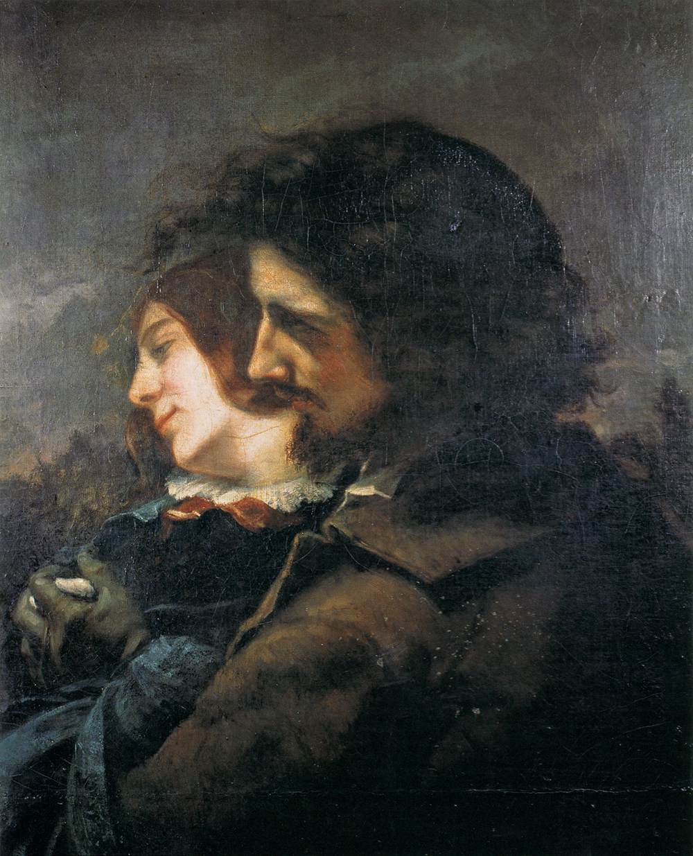 Les amoureux - Gustave Courbet - Reproductions de tableaux et peintures haut de gamme