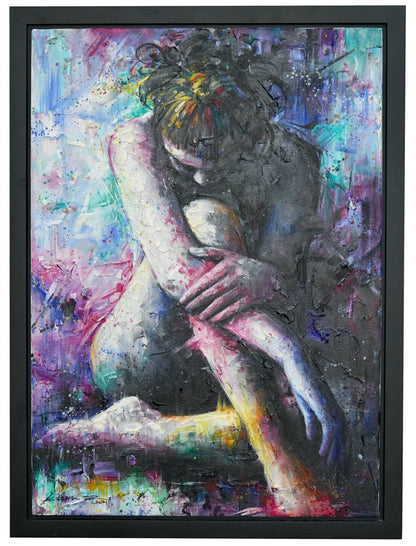 La fille violette - 50 X 70 cm - Reproductions de tableaux et peintures haut de gamme