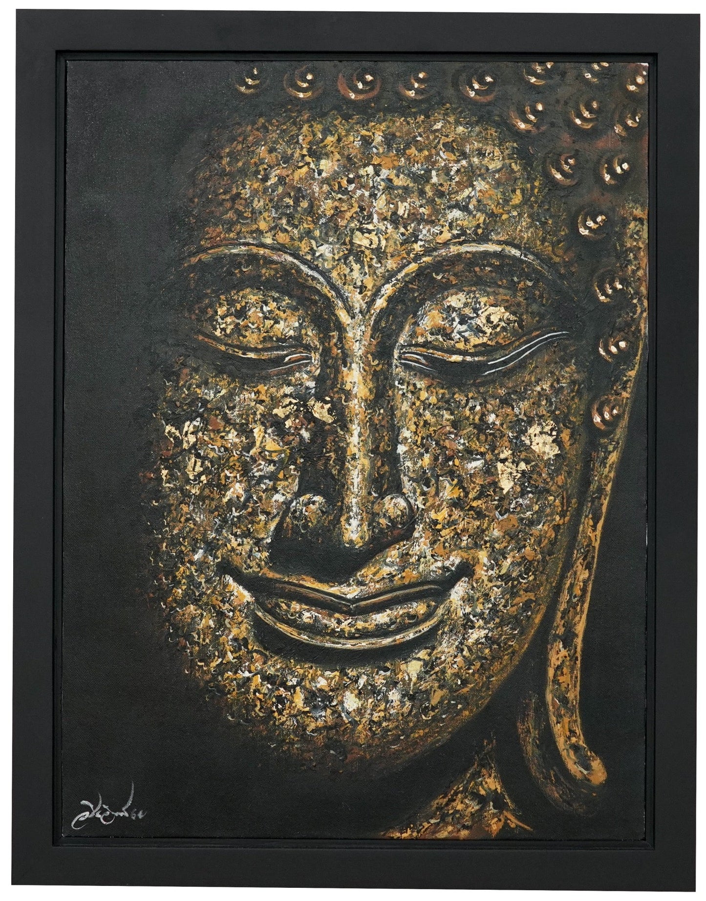 Portrait du Bouddha - 45 X 60 cm - Reproductions de tableaux et peintures haut de gamme